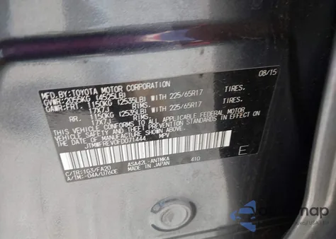 2015 Toyota Rav4 Xle z USA, uszkodzony, nr VIN JTMWFREV0FD071444